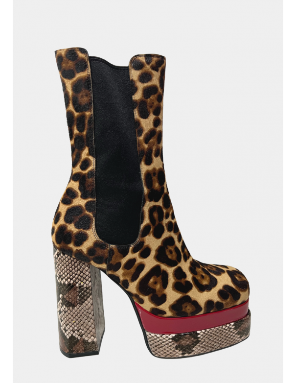 Jeffrey Campbell Plataformas Dance-Qun Leopard - Plataformas