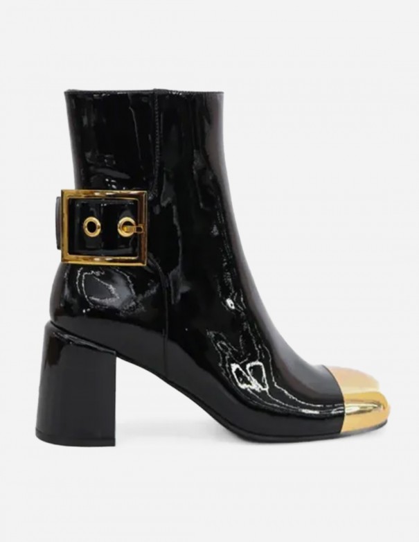 Jeffrey Campbell Bota No Cap Lb Black Gold - Botas