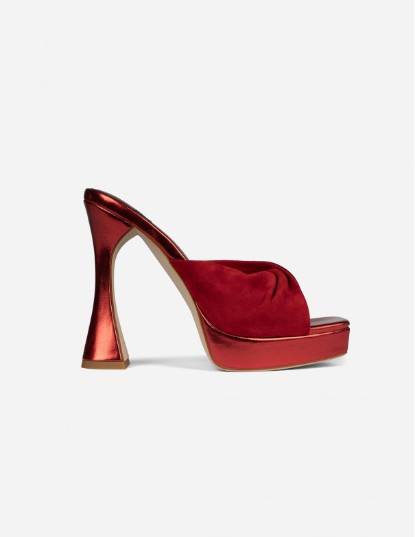 Jeffrey Campbell Zuecos Hollyweird Double Red - Zuecos